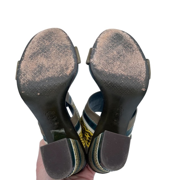 Tory Burch Edina Slingback Sandals 7 Green - Picture 13 of 16